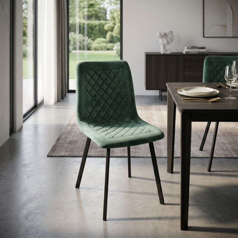 AULENA - sedia di design moderno in velluto