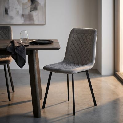 AULENA - sedia di design moderno in velluto