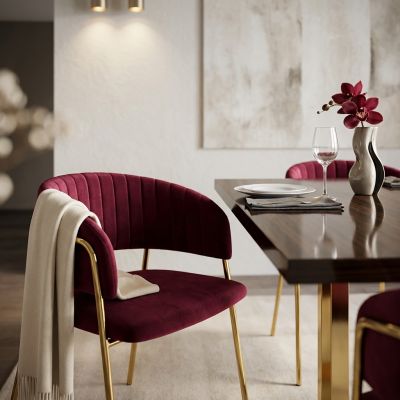 SOLANA - sedia di design moderno in velluto