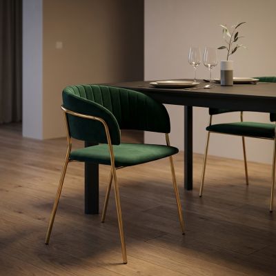 SOLANA - sedia di design moderno in velluto