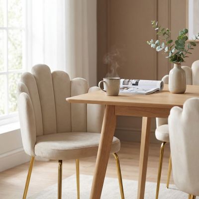 FLOW - sedia di design moderno in velluto