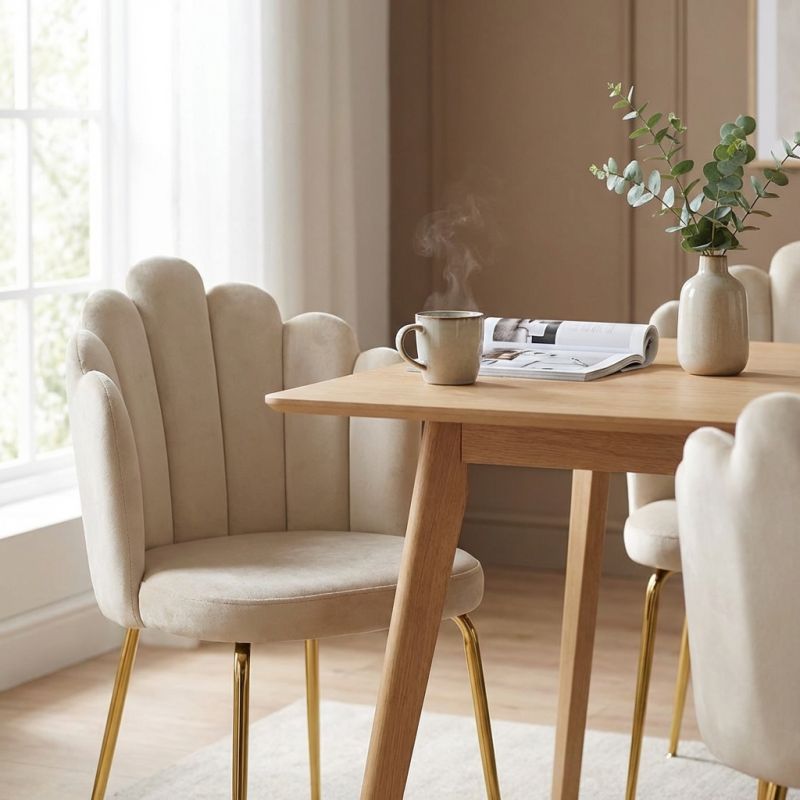 FLOW - sedia di design moderno in velluto