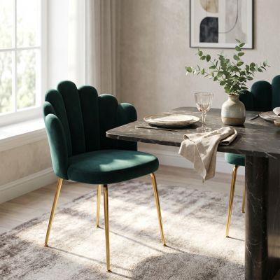FLOW - sedia di design moderno in velluto