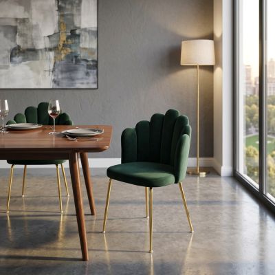 FLOW - sedia di design moderno in velluto