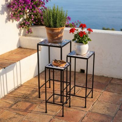 ALMADA - set tre fioriere quadrate