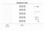 ECHO - scarpiera a 5 ante
