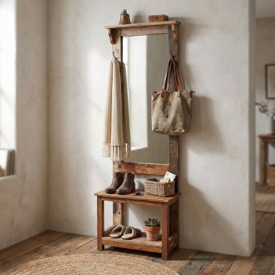 UBIQ - mobile entrata in legno riciclato