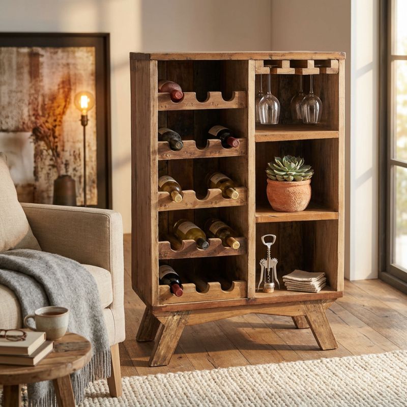 KAROL - cantinetta in legno riciclato