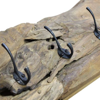 ISIDOR - appendiabiti in legno di teak