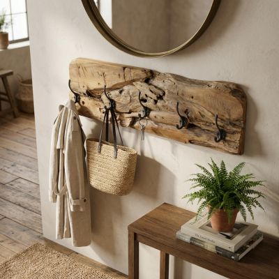 ISIDOR - appendiabiti in legno di teak