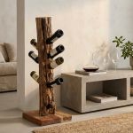MARGARET - porta bottiglie in legno di teak