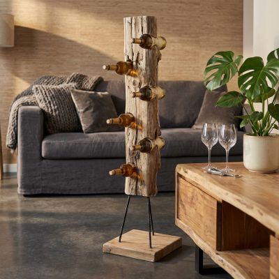 LUPIN - porta bottiglie in legno di teak