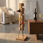 LUPIN - porta bottiglie in legno di teak