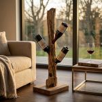 SIBILLA - porta bottiglie in legno di teak