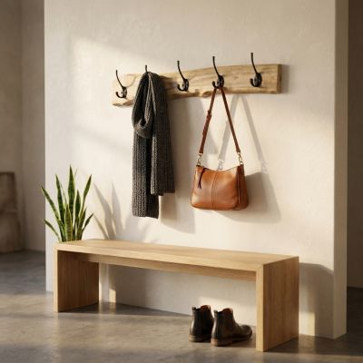 MADDOX - appendiabiti in legno di teak