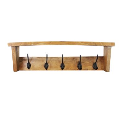 LIVIO - appendiabiti in legno di mogano