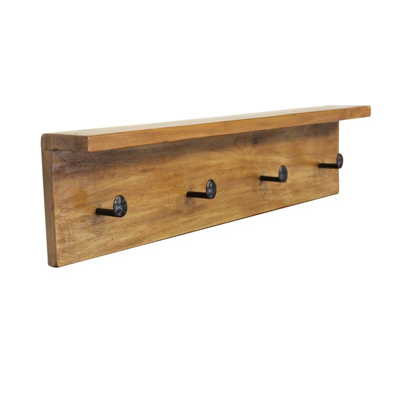 ZORRO - appendiabiti in legno di mogano