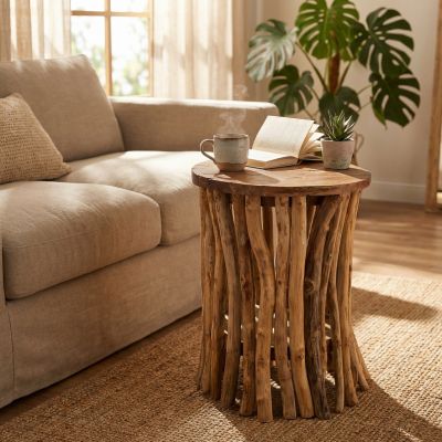 WITO - tavolino in legno di teak