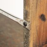 WINKY - mobile in legno riciclato con 5 ripiani su ruote