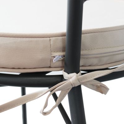 ODETTE - sedia in metallo verniciato a polvere antracite