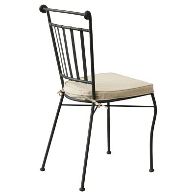 ODETTE - sedia in metallo verniciato a polvere antracite