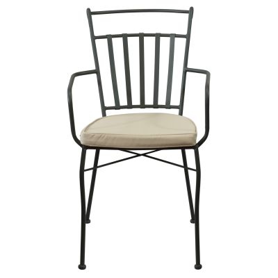 ODETTE - poltrona in metallo verniciato a polvere antracite