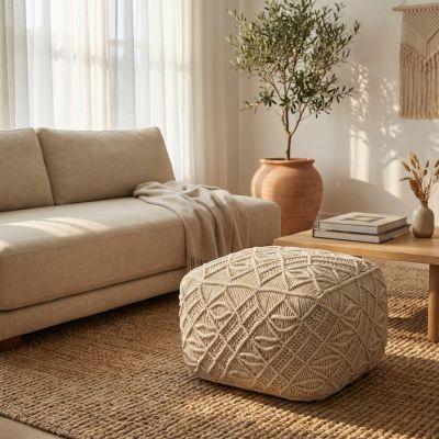FIRMIN - pouf in cotone