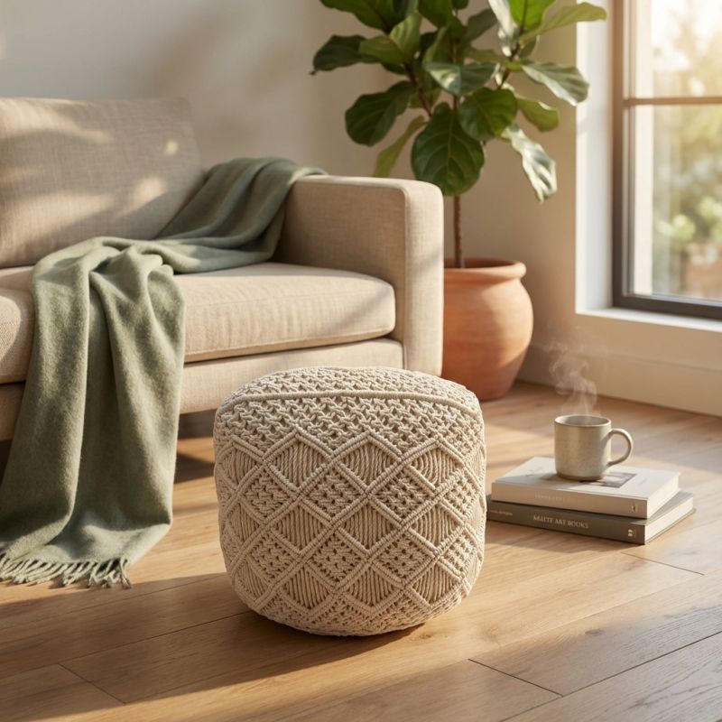 MOULIN - pouf in cotone