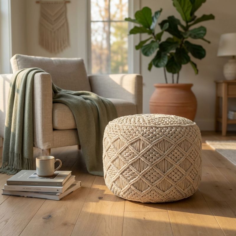 MOULIN - pouf in cotone