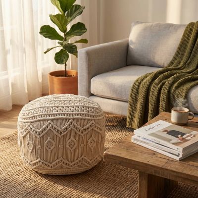 SORAYA - pouf in cotone