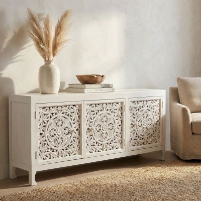 TABITA - mobile in legno di mango con 3 ante