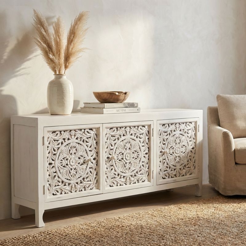 TABITA - mobile in legno di mango con 3 ante