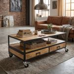 SHERIDAN - tavolino in legno di mango