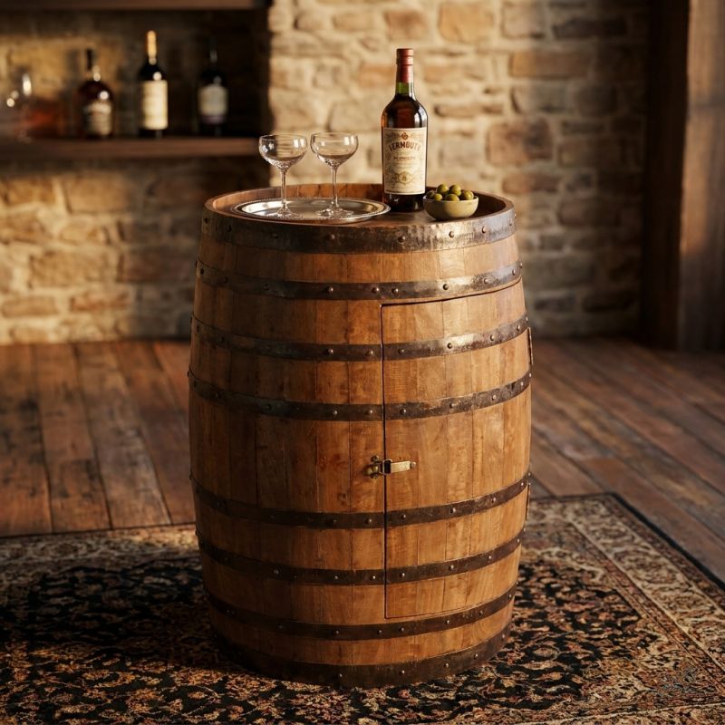 FRIO - tavolo a botte legno di mango