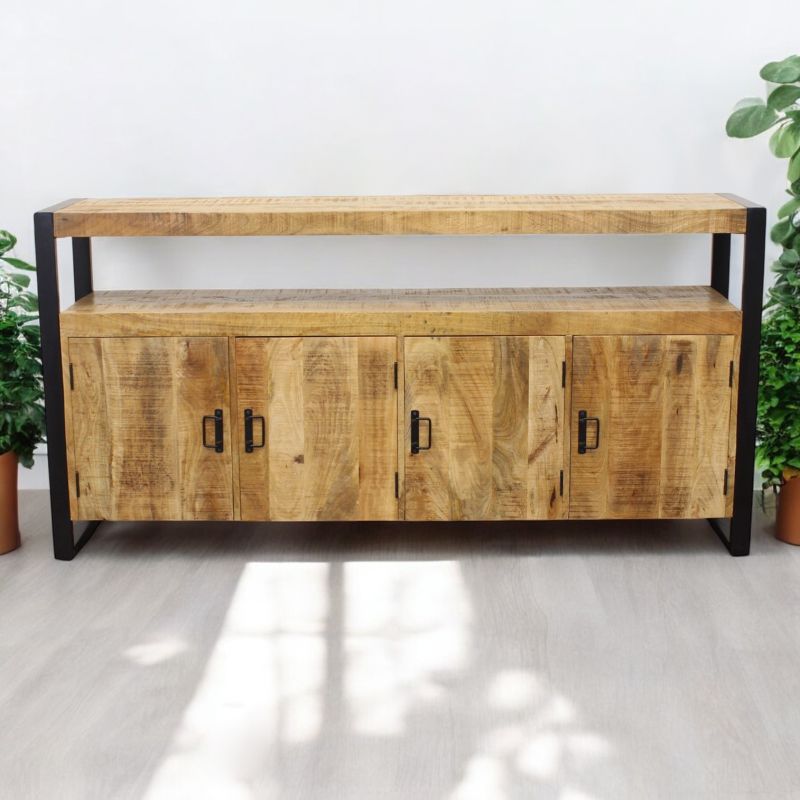 FOX - mobile in legno di mango con 4 ante