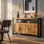WELLINGTON - mobile in legno di mango con 3 ante