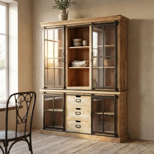 SPRING - mobile in legno di mango con 5 ripiani