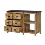 ORLANDO - mobile in legno di mango con 6 cassetti e 2 vani