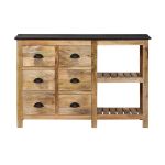 ORLANDO - mobile in legno di mango con 6 cassetti e 2 vani
