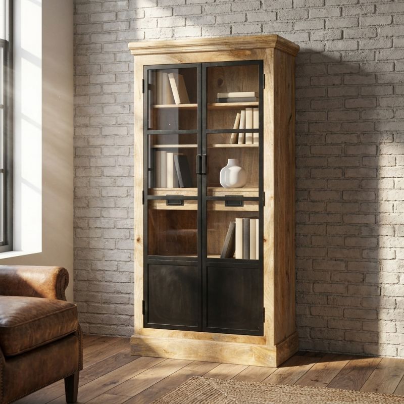 FREEMAN - mobile credenza in legno di mango