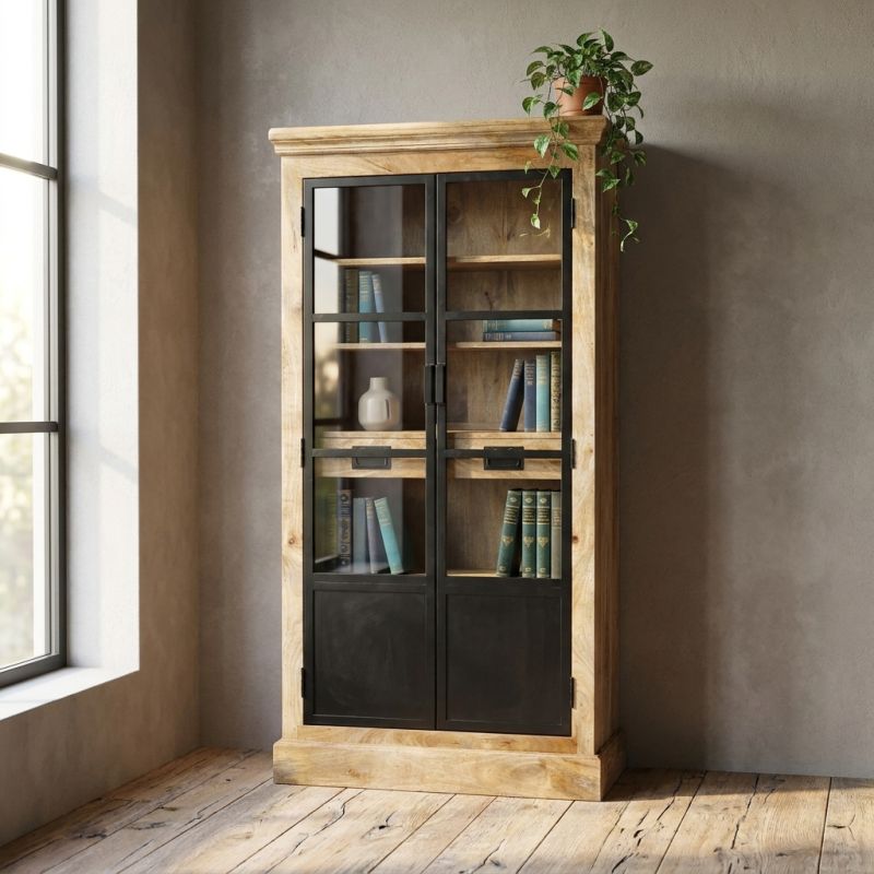 FREEMAN - mobile credenza in legno di mango