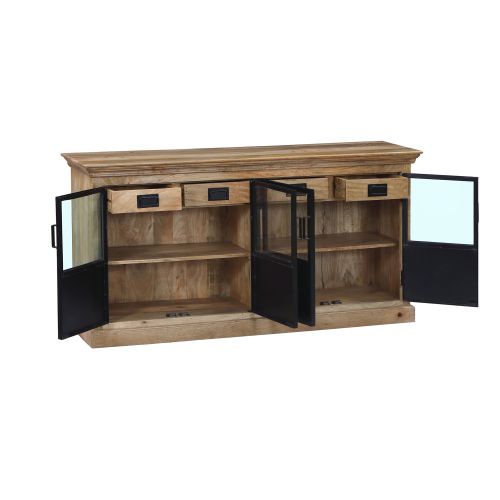 SIENNA - mobile in legno di mango con 2 ante