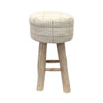 CASPER - sgabello in legno e lana 40 x 70