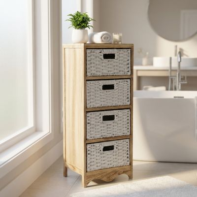 CRONO - mobiletto in legno con 4 cassetti