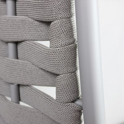 MATISSE - dondolo con struttura in allumino beige con corda beige