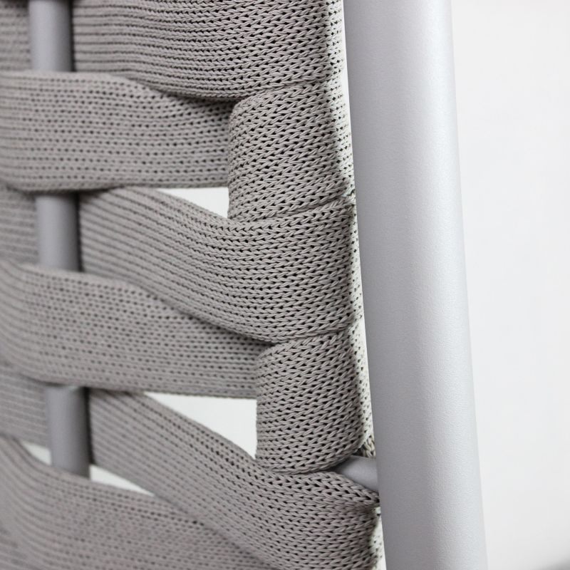MATISSE - dondolo con struttura in allumino beige con corda beige