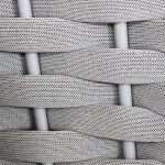 MATISSE - dondolo con struttura in allumino beige con corda beige