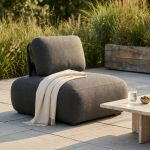 BARTON - poltrona con struttura in alluminio e 