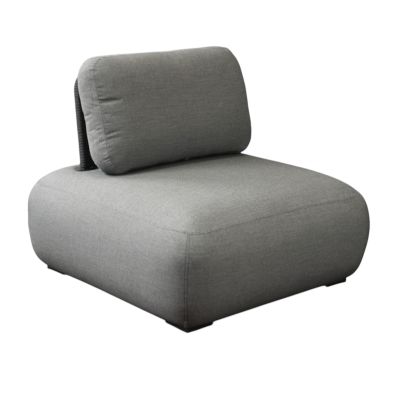 BARTON - poltrona con struttura in alluminio e 