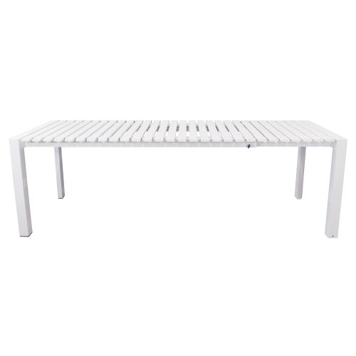 BRUNO - tavolo con struttura in alluminio verniciato bianco o antracite